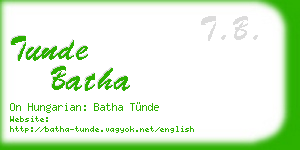 tunde batha business card